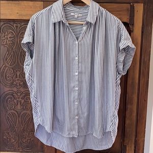 Madewell striped central shirt